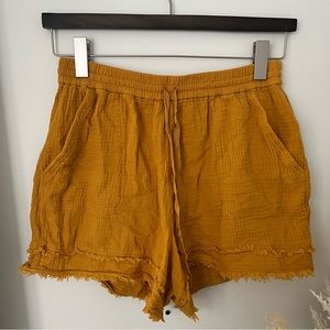 Anthropologie High Waist Cotton Shorts